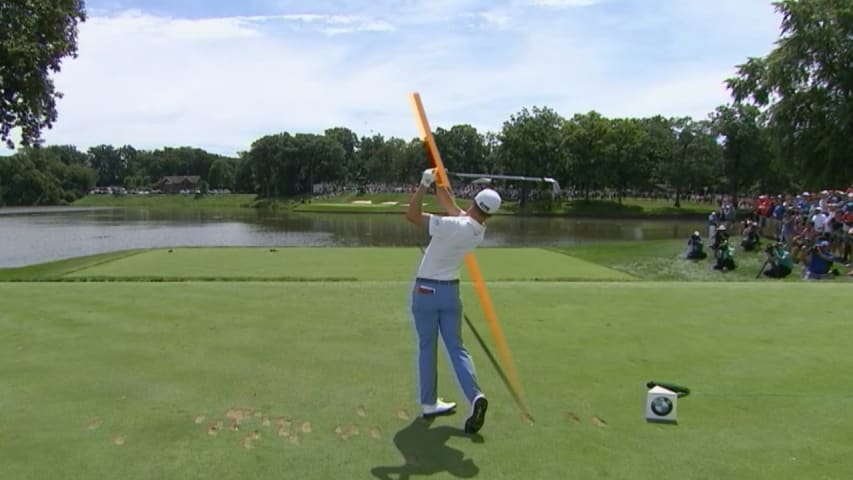 Justin Thomas' shot trails at BMW Championship