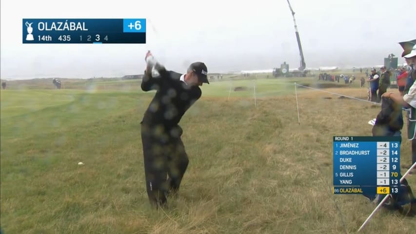 José María Olazábal's beautiful approach at The Senior Open