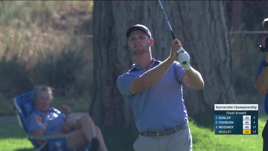 Vince Whaley closes with birdie on No. 18 at Barracuda