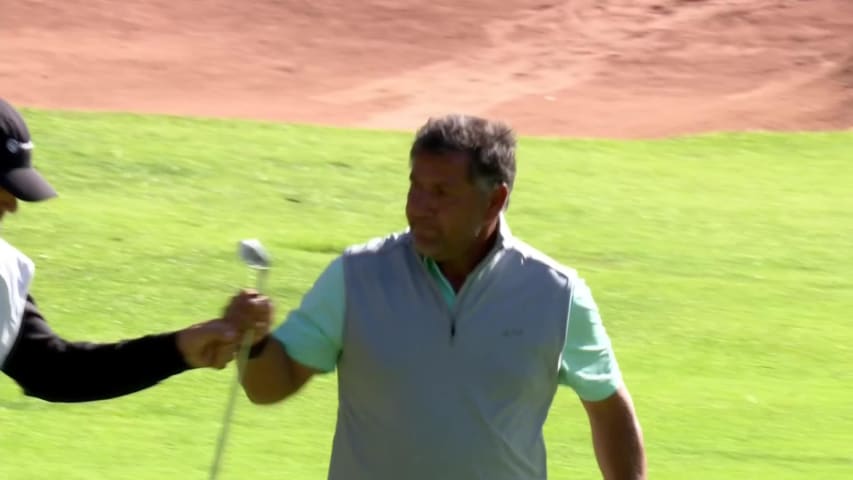 Ricardo González throws a dart to set up fourth-straight birdie at Trophy Hassan II