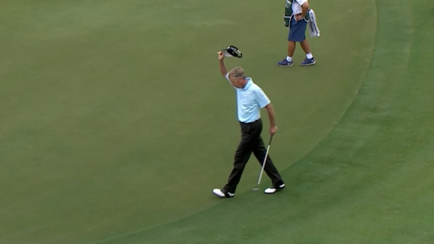 Dan Forsman's solid birdie putt at Insperity