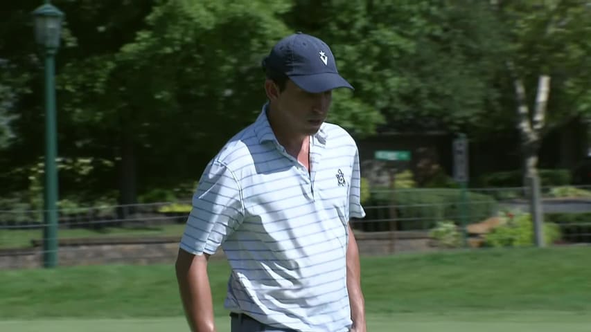 Paul Haley II makes long putt for birdie on No. 17 at Nationwide Children's