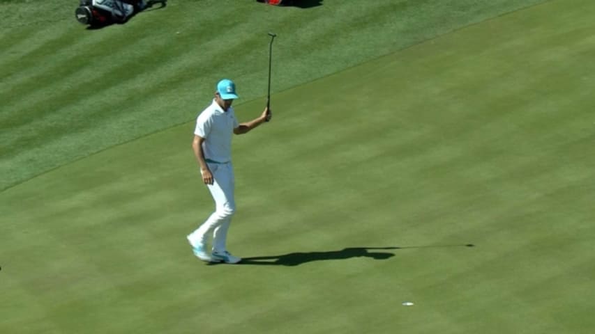 Will MacKenzie makes a 13-foot birdie putt on No. 17 at Valero