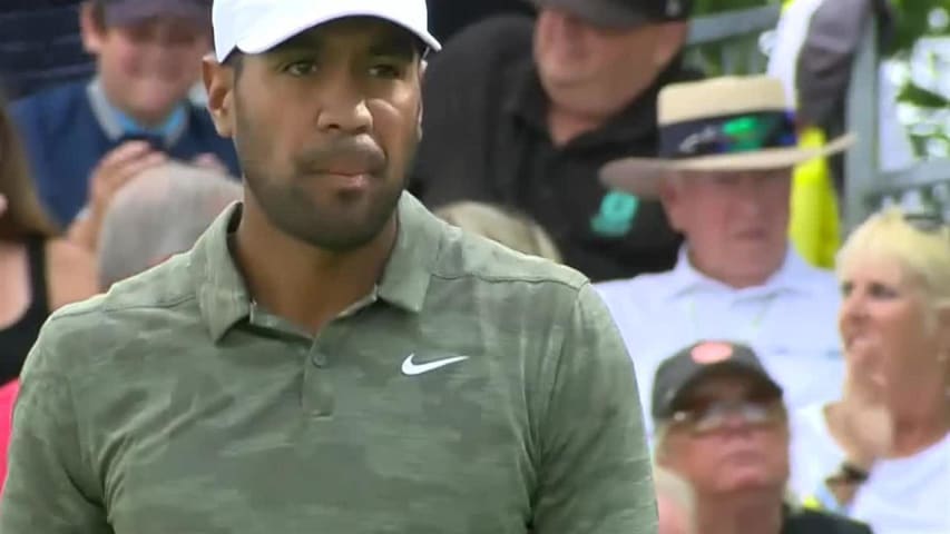 Tony Finau uses nice tee shot to set up birdie at BMW Championship 