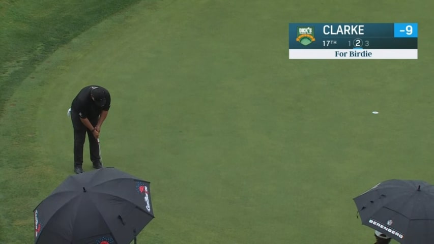 Darren Clarke drains birdie putt at DICK'S