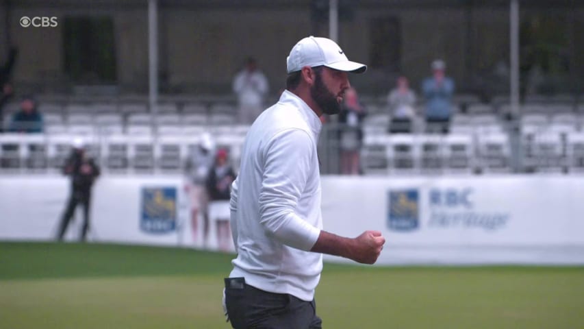 Scottie Scheffler's masterful par save at RBC Heritage