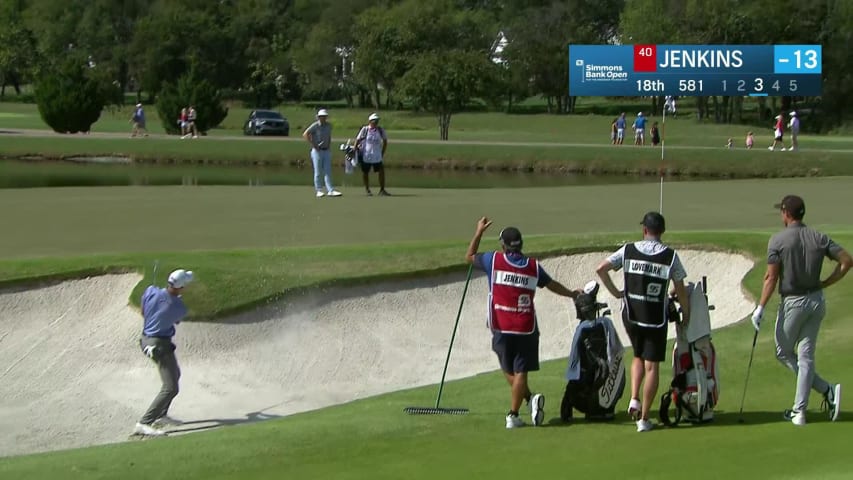 Carter Jenkins' bunker play sets up birdie at Simmons Bank Open