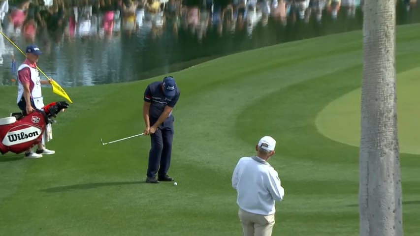 Padraig Harrington chips it tight to set up birdie at Galleri Classic