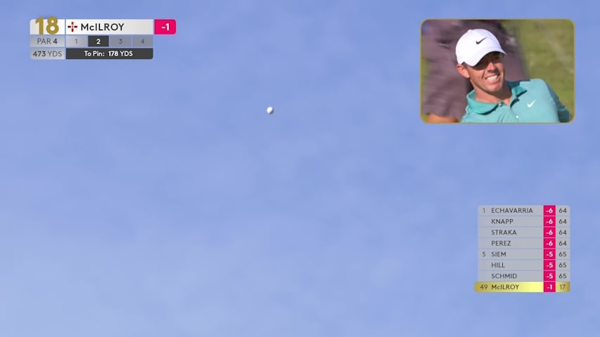 Rory McIlroy makes birdie on No. 18 at Genesis Scottish Open