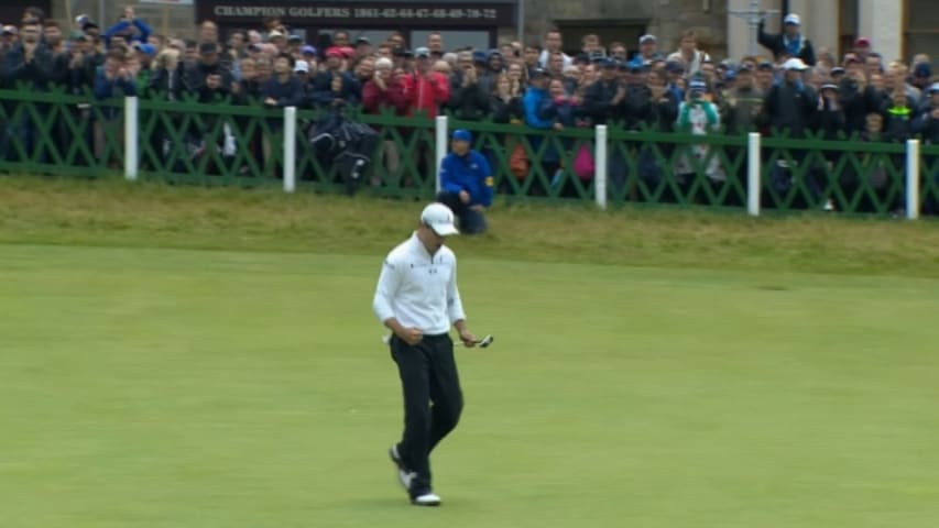 Zach Johnson birdies the 72nd hole to post 15-under at The Open