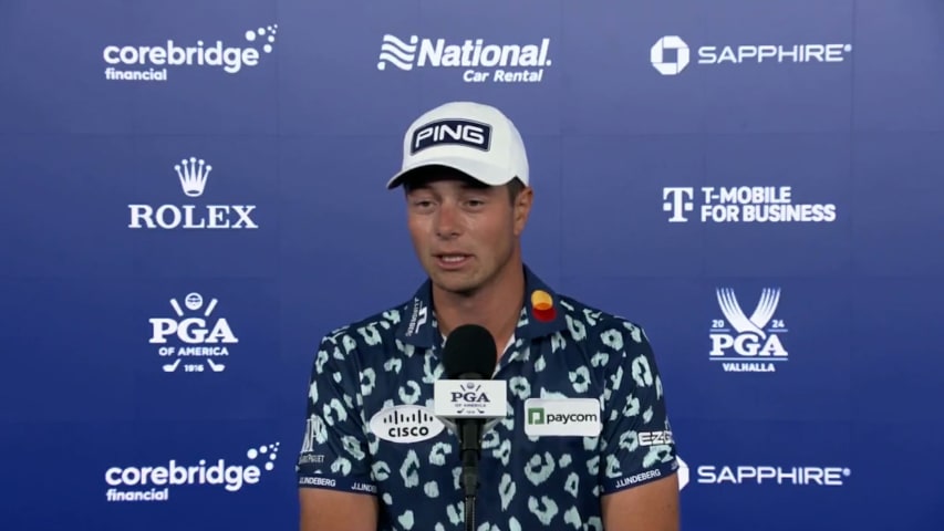 Viktor Hovland’s interview after Round 2 of PGA Championship