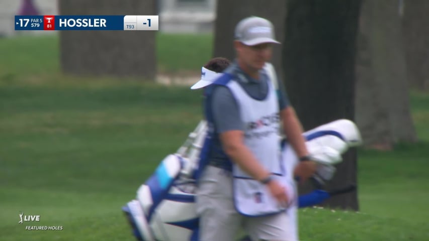 Beau Hossler hits it close from 272 yards and eagles at Rocket Mortgage