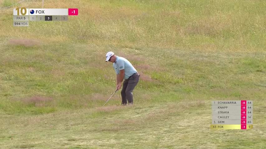 Ryan Fox makes birdie on No. 10 at Genesis Scottish Open