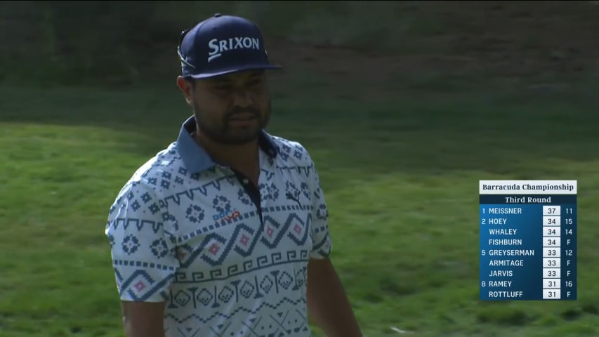 J.J. Spaun cards third-straight birdie on No. 11 at Barracuda