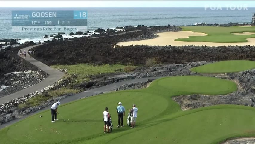 Retief Goosen uses nice tee shot to set up birdie at Mitsubishi