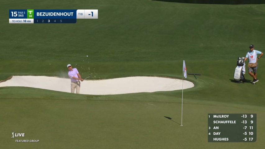 Christiaan Bezuidenhout gets up-and-down from bunker for birdie at Wells Fargo