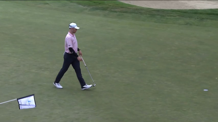 Max Greyserman drains a 32-foot eagle putt at Barracuda