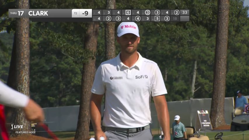 Wyndham Clark sinks 31-foot birdie putt at TOUR Championship