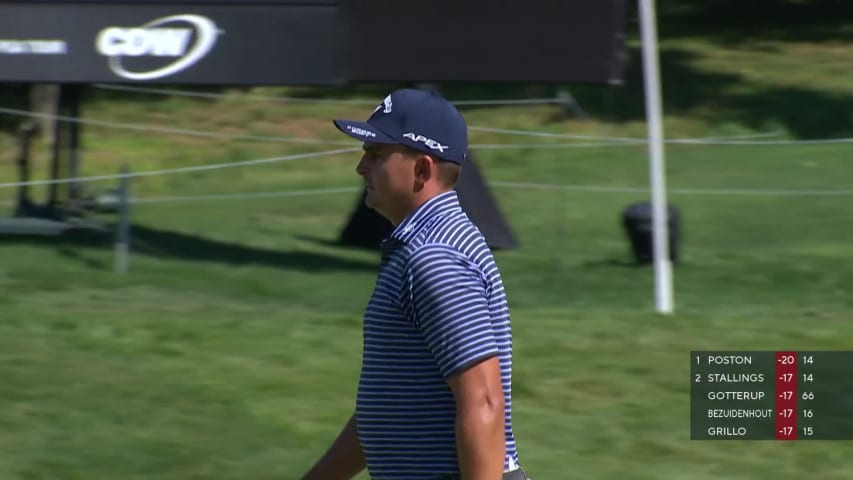 Christiaan Bezuidenhout makes birdie on No. 17 at John Deere