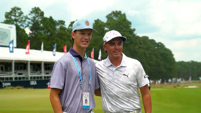 Rickie Fowler makes a wish come true