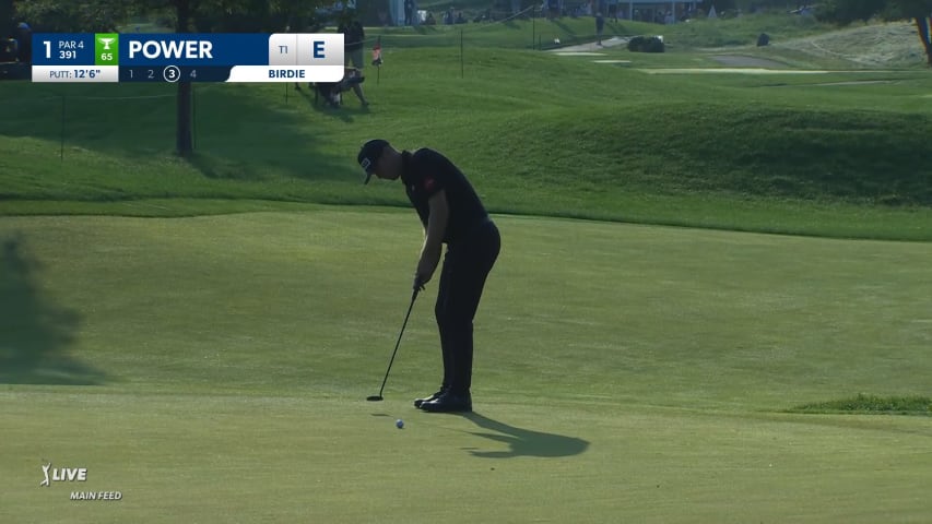 Seamus Power makes opening birdie putt at 3M Open