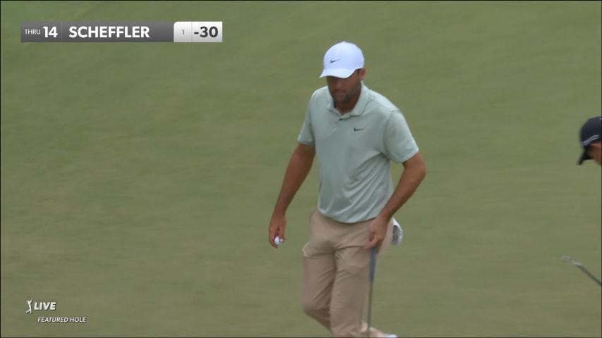 Scottie Scheffler leaves little doubt with excellent eagle putt at TOUR Championship