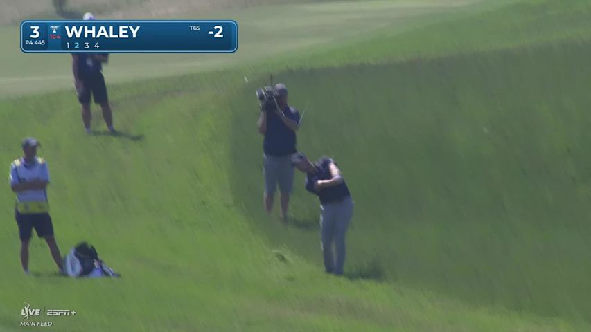 Vince Whaley sinks a 25-foot birdie putt on No. 3 at RBC Canadian