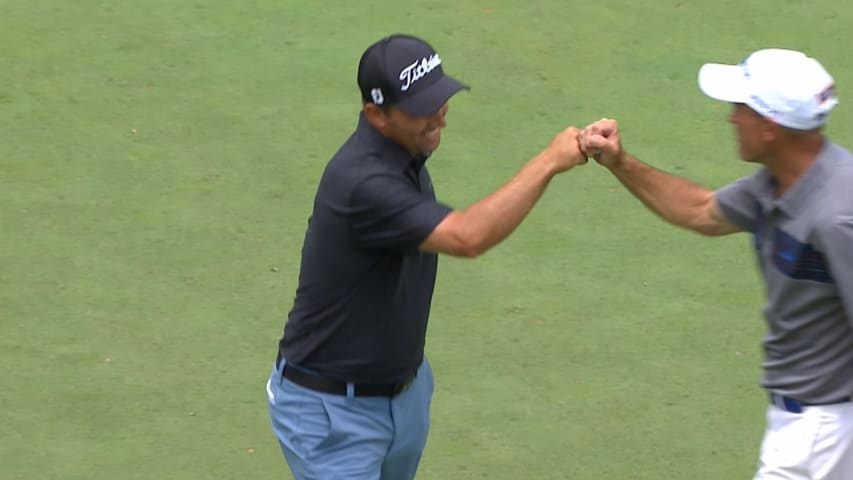 Fernando Mechereffe's long birdie roll at BMW Charity Pro-Am