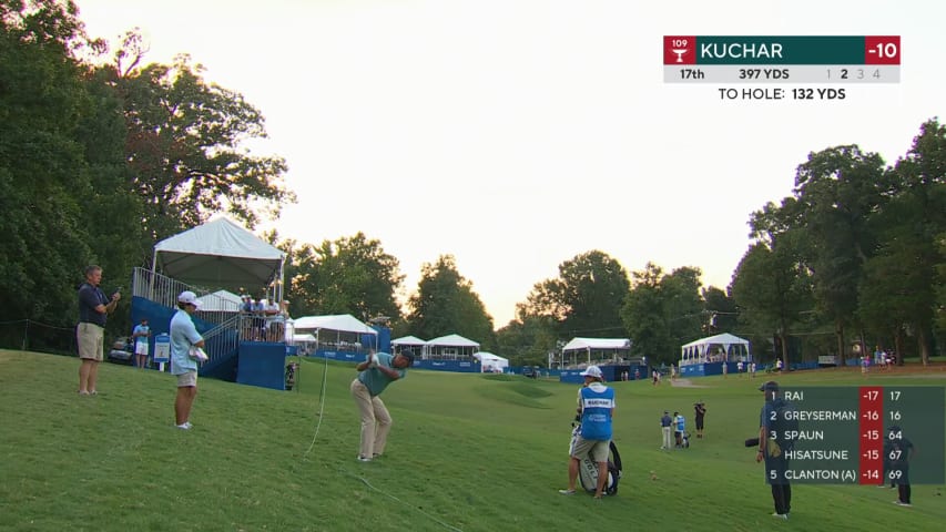 Matt Kuchar converts birdie on No. 17 at Wyndham