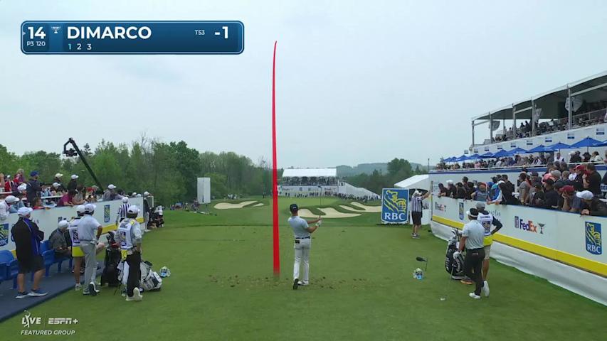 Cristian DiMarco makes birdie on No. 14 at RBC Canadian
