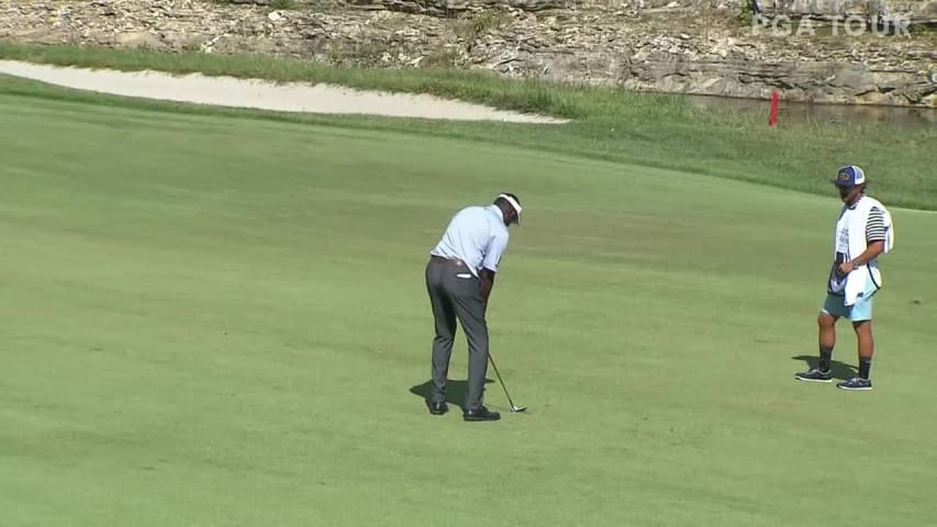 Vijay Singh birdies No. 15 in Round 3 at Schwab Series at Bass Pro