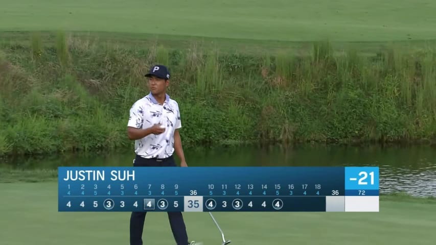 Justin Suh's spinning wedge yields birdie at Korn Ferry Tour Champ