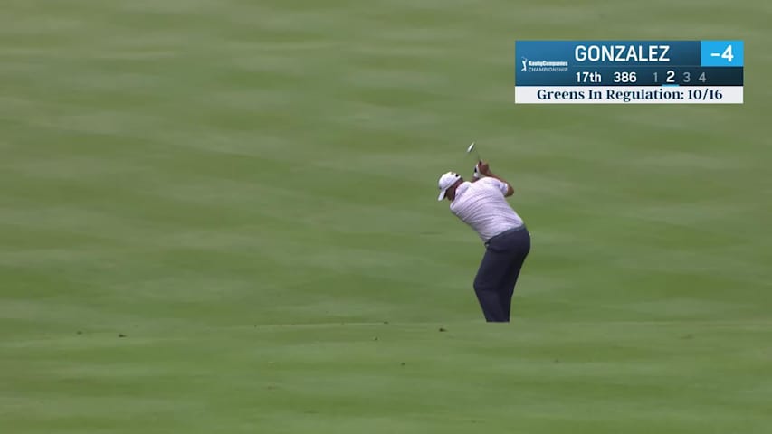 Ricardo Gonzalez makes birdie putt on No. 17 at Kaulig Companies Championship