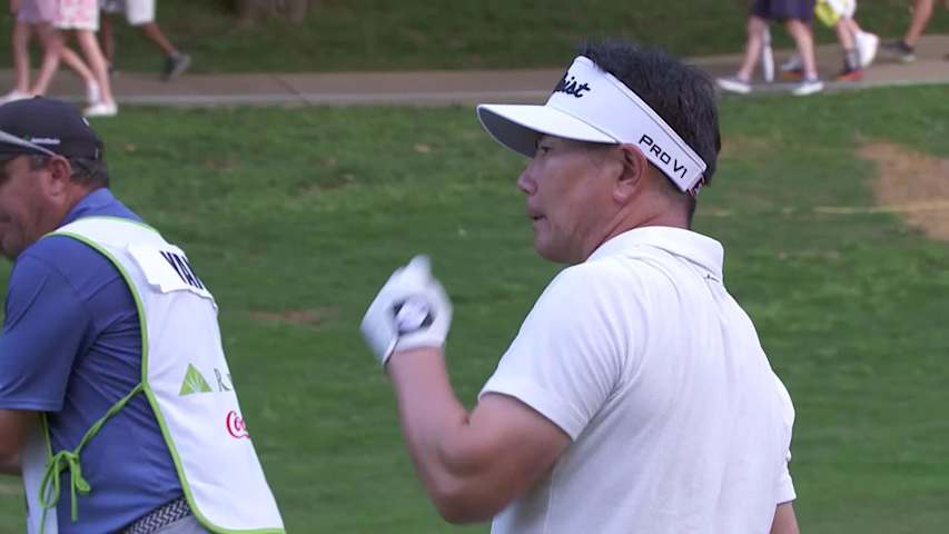 Y.E. Yang makes birdie on No. 13 at Regions Tradition