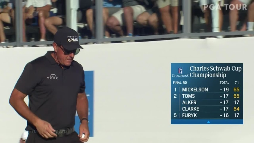 Phil Mickelson's winning birdie on 72nd hole at Schwab Cup Championship