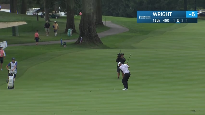 Michael Wright converts short birdie at Kaulig Co. Championship