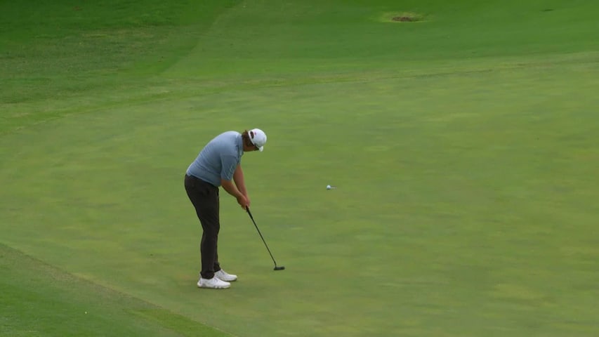 Sami Valimaki makes birdie on No. 4 at THE CJ CUP