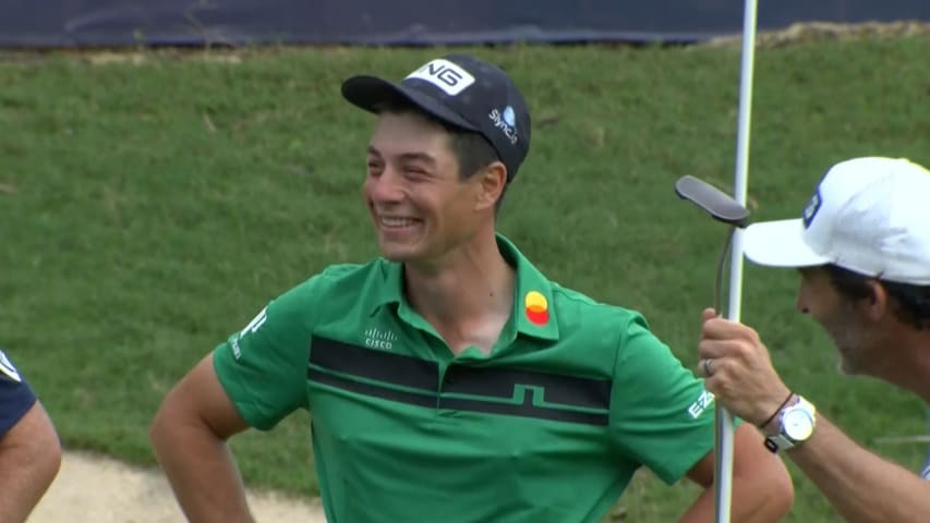 Viktor Hovland’s winning putt at Mayakoba Golf Classic | As heard in Norway