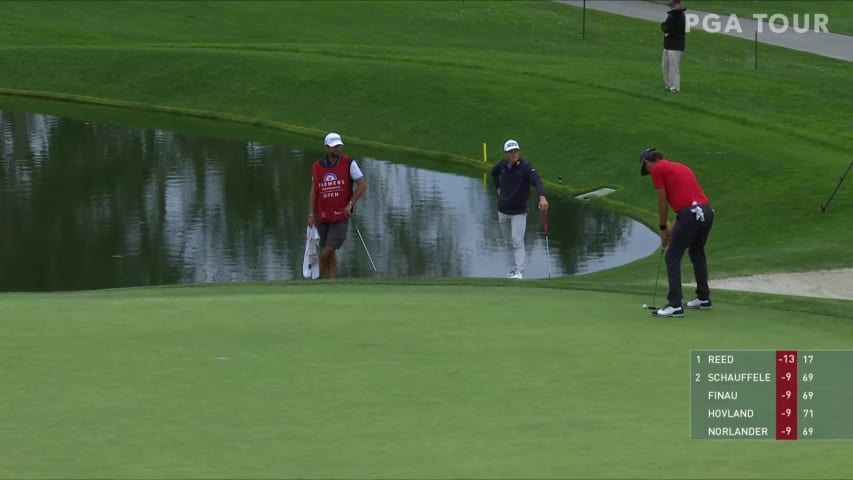 Lanto Griffin holes birdie putt at Farmers