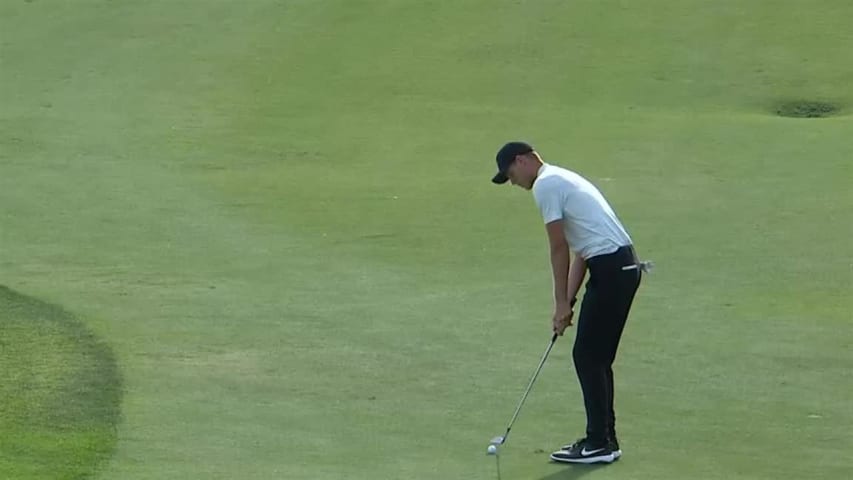 Cameron Davis’ eagle on No. 18 at Honda