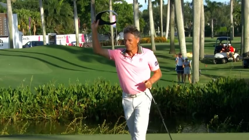 Bernhard Langer sinks par putt to win TimberTech Champ