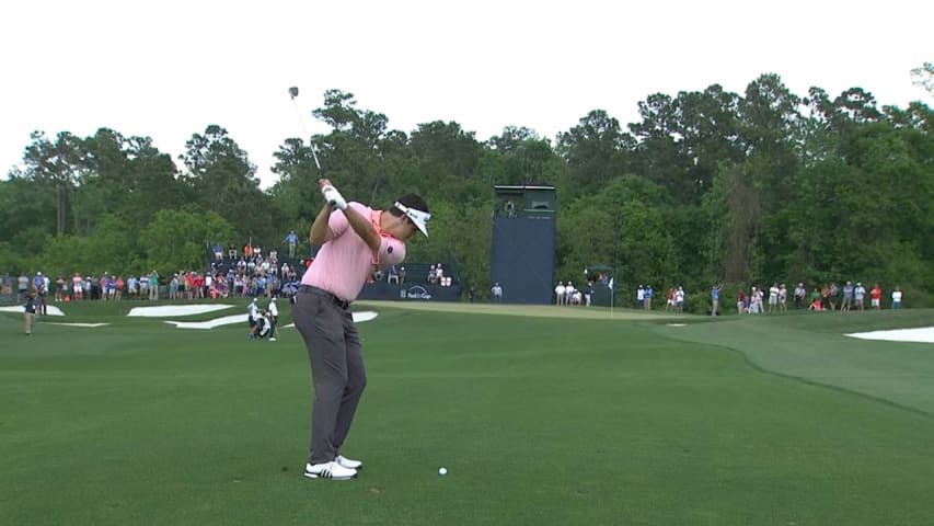 Beau Hossler's 106-yard approach sets up birdie putt at Houston Open