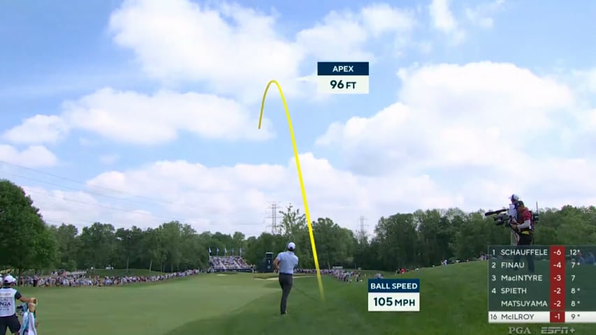 Rory McIlroy hits flagstick to set up opening birdie at PGA Championship
