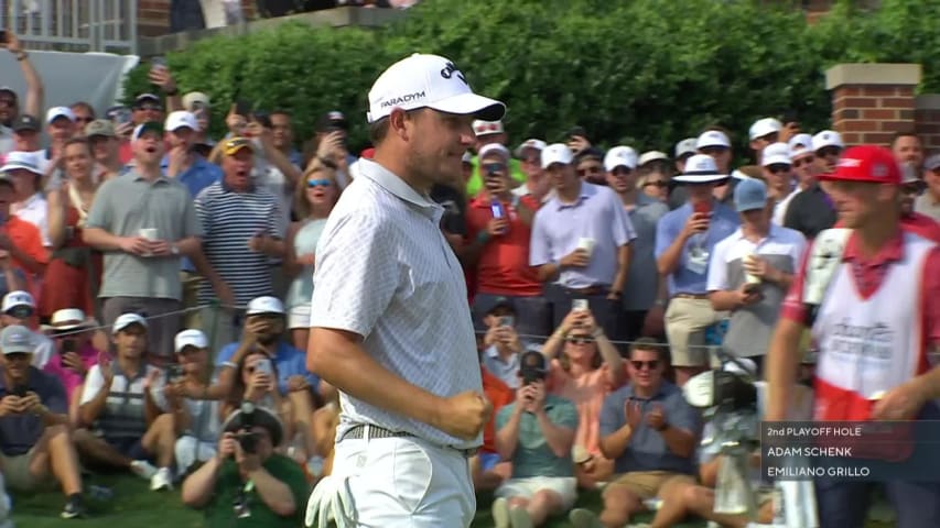 Emiliano Grillo birdies second playoff hole to win at Charles Schwab