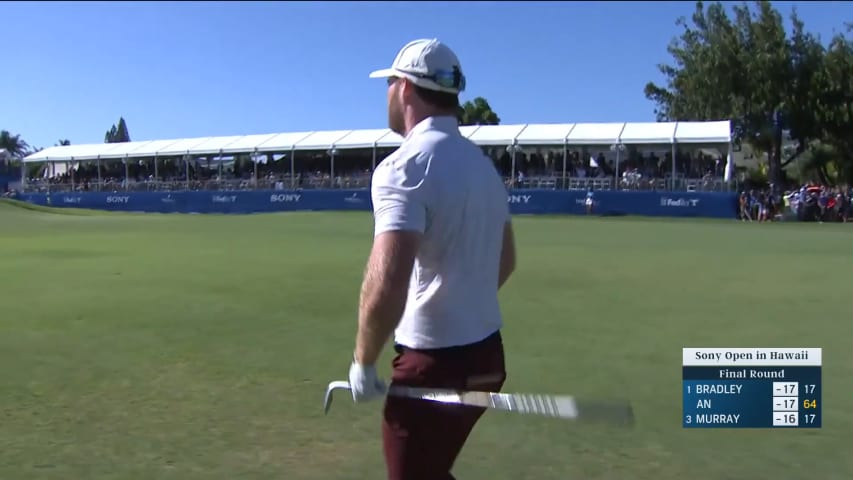 Grayson Murray's clutch wedge sets up birdie to get into playoff at Sony Open