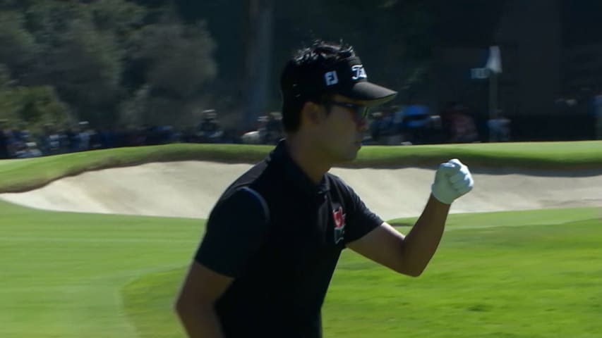 Kevin Na's fantastic wedge play yields birdie at Genesis Open