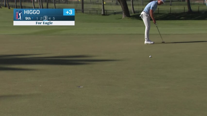 Garrick Higgo makes birdie on No. 9 at Sony Open