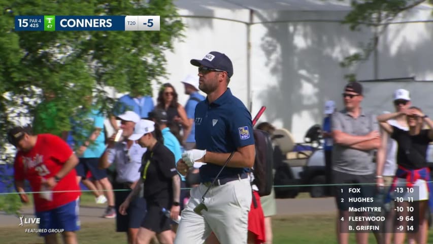 Corey Conners makes birdie on No. 15 at RBC Canadian