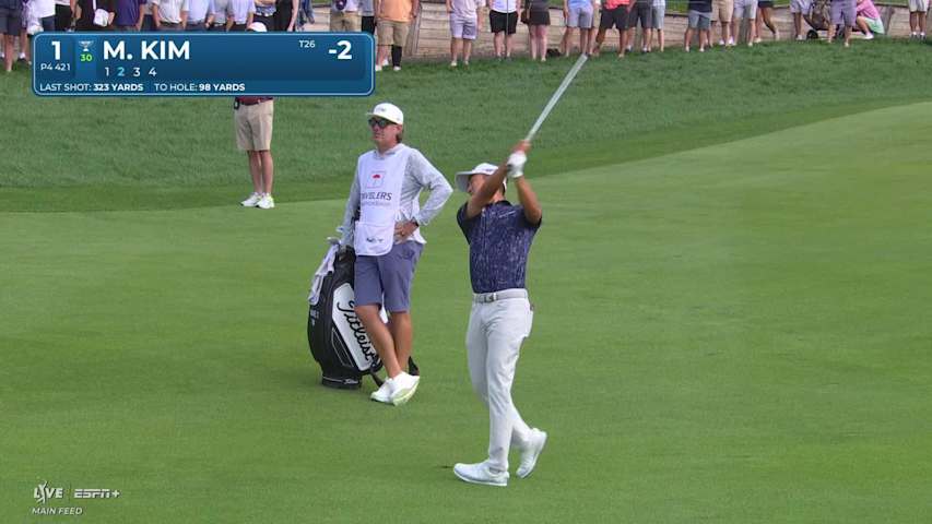 Michael Kim makes birdie on No. 1 at Travelers