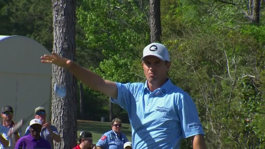 Richard Bland drains birdie putt at Valero